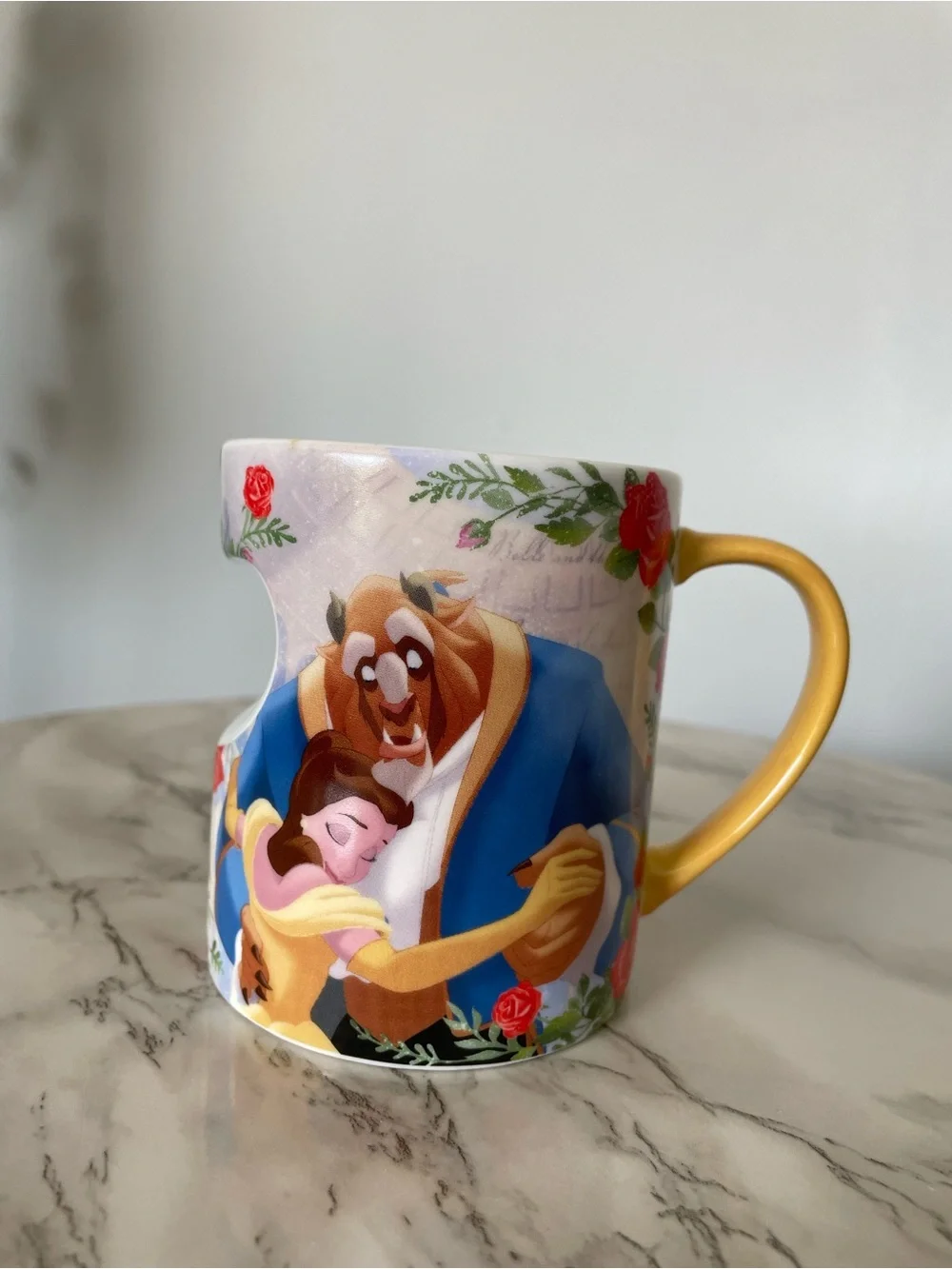 Disney Beauty & The Beast Belle & Prince Adam Ceramic Mug